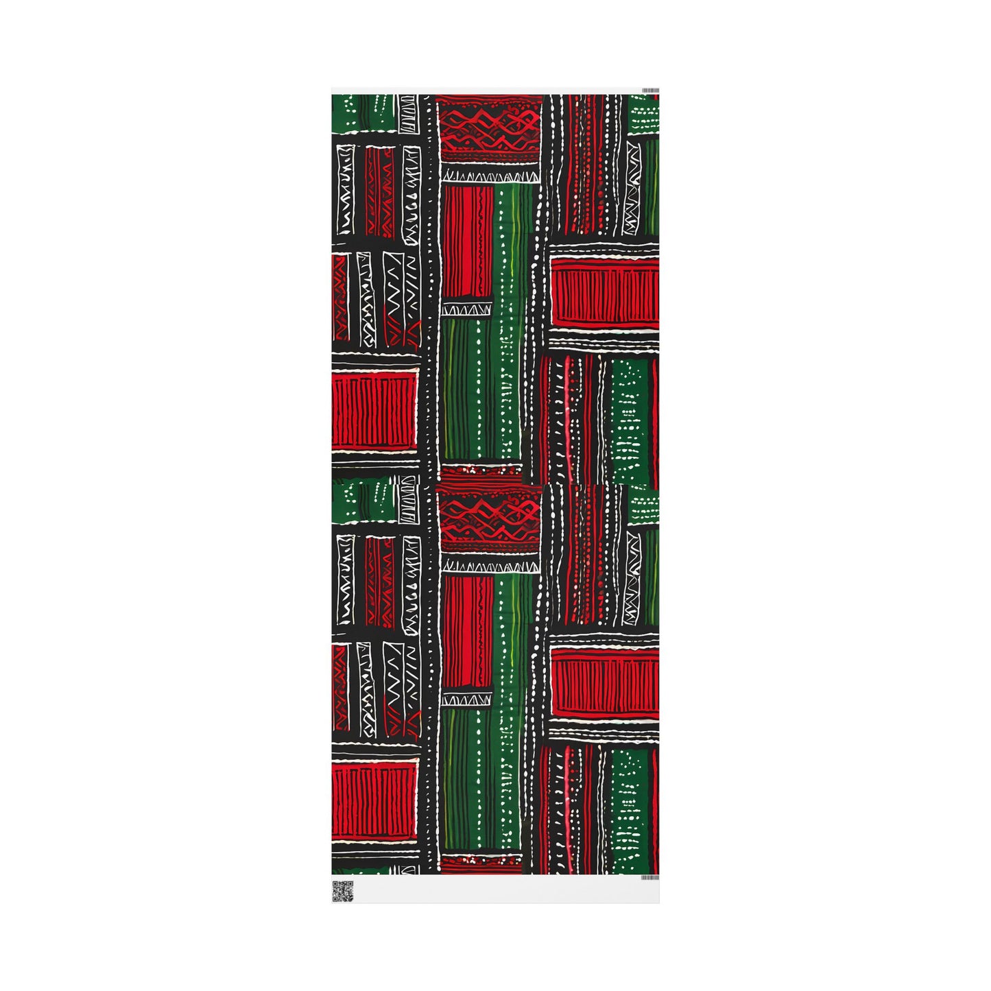 Festive Kente-Inspired Wrapping Paper