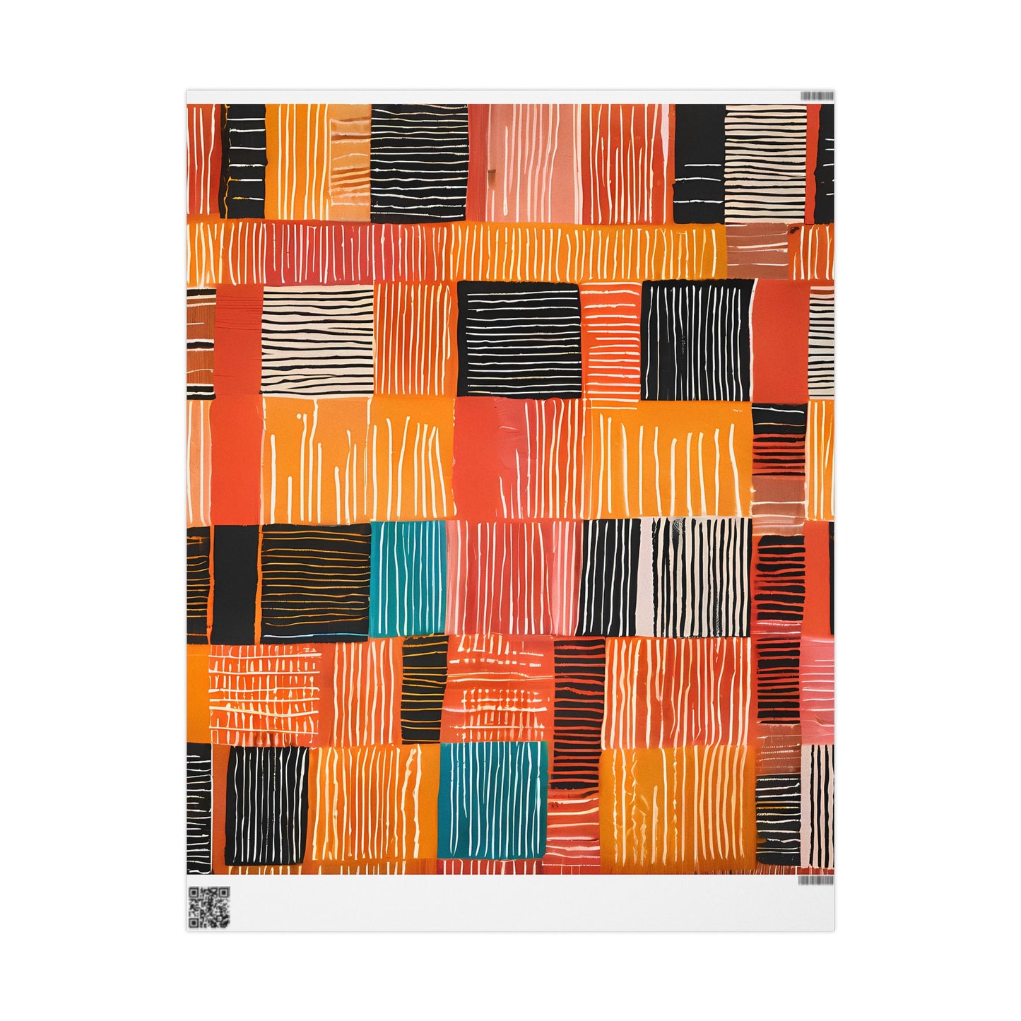 Abstract African Patchwork Gift Wrap