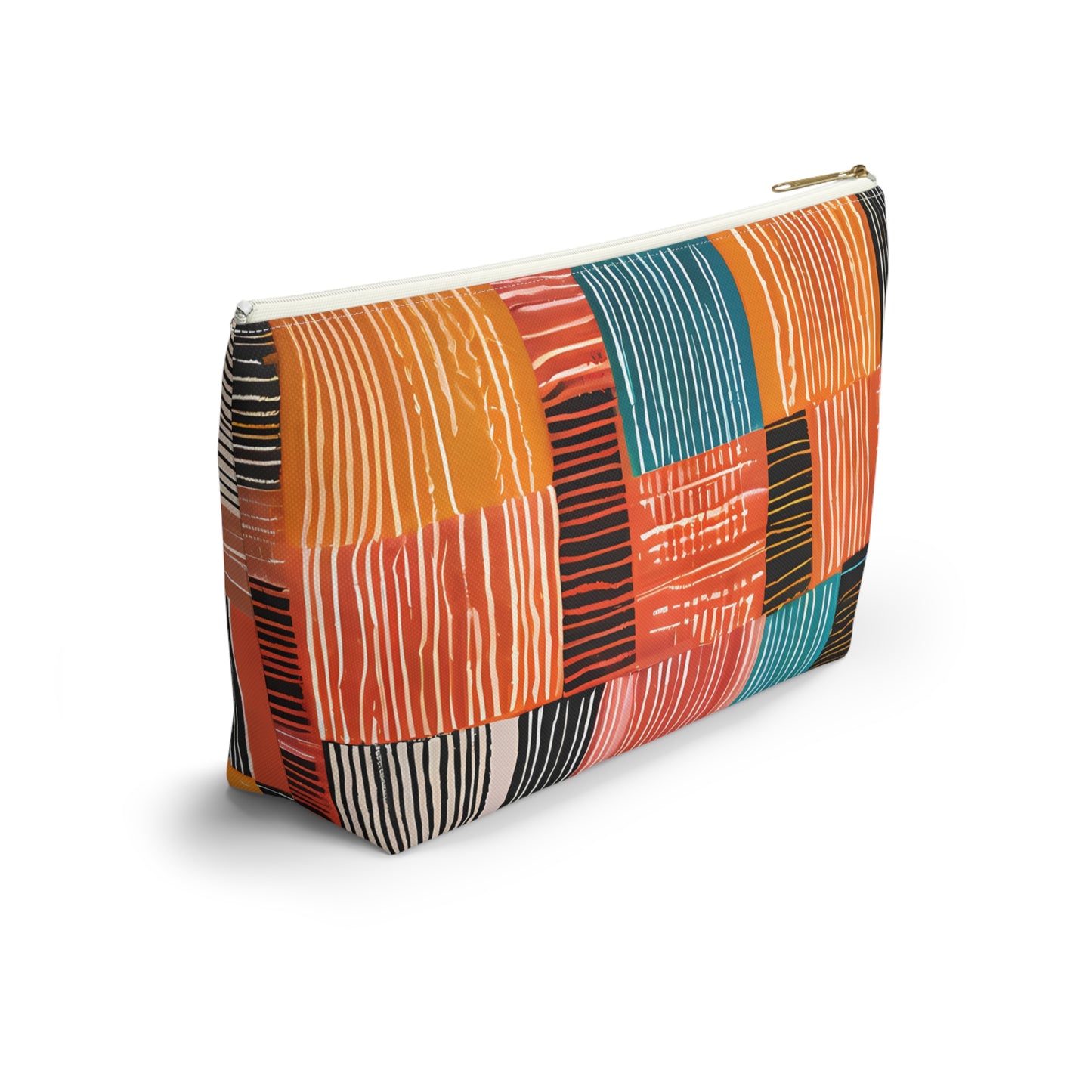 Bold Multicolor Patchwork Pouch