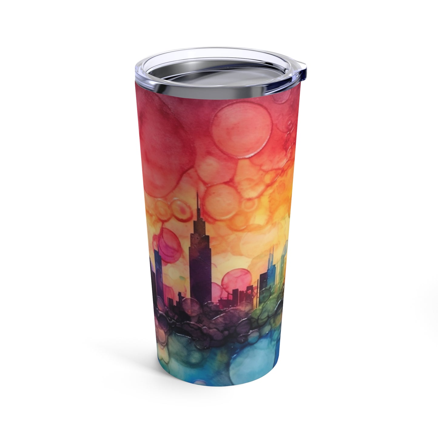 CitiScapes Alcohol Ink Tumbler