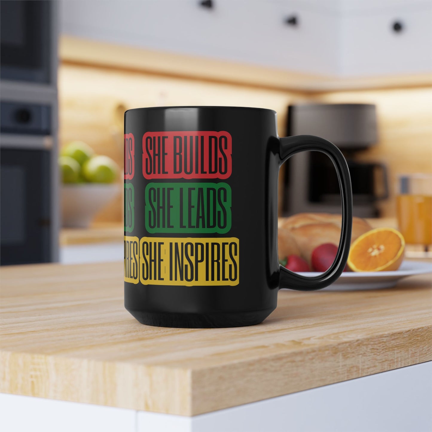 She Affirmation Mug | Afrocentric Colors - Positive Affirmations for Black Women