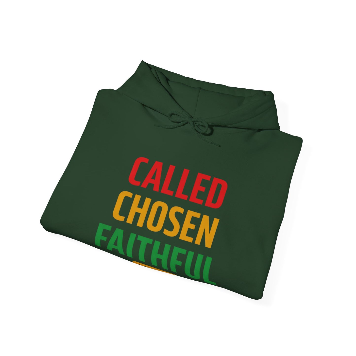Called Chosen Faithful Hoodie — 1 Peter 2:9 Christian Faith Sweatshirt