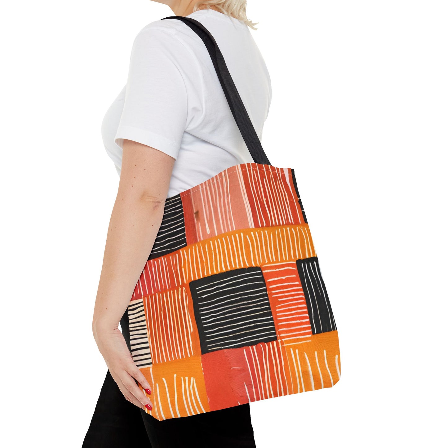 Bold Multicolor Patchwork Tote Bag