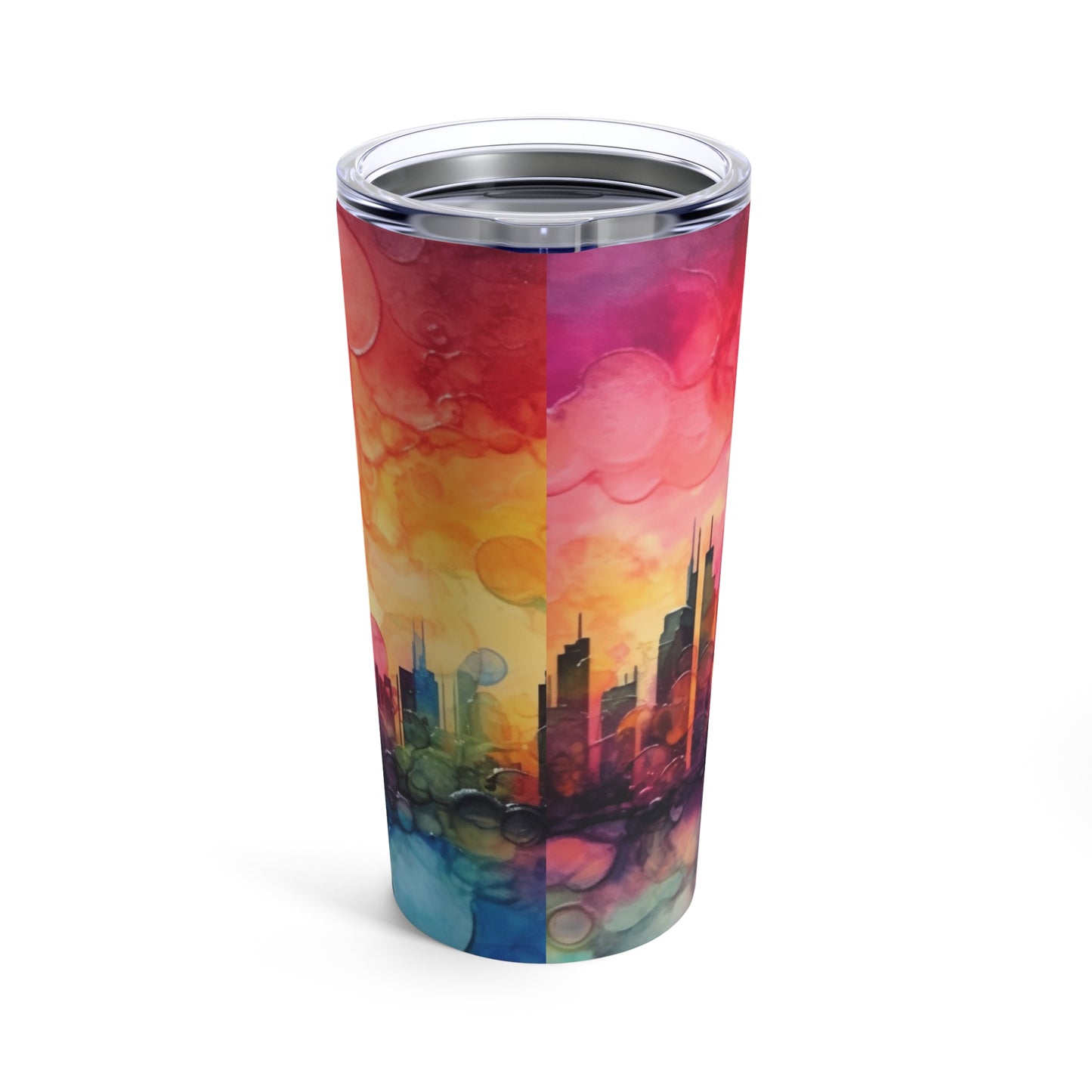 CitiScapes Alcohol Ink Tumbler