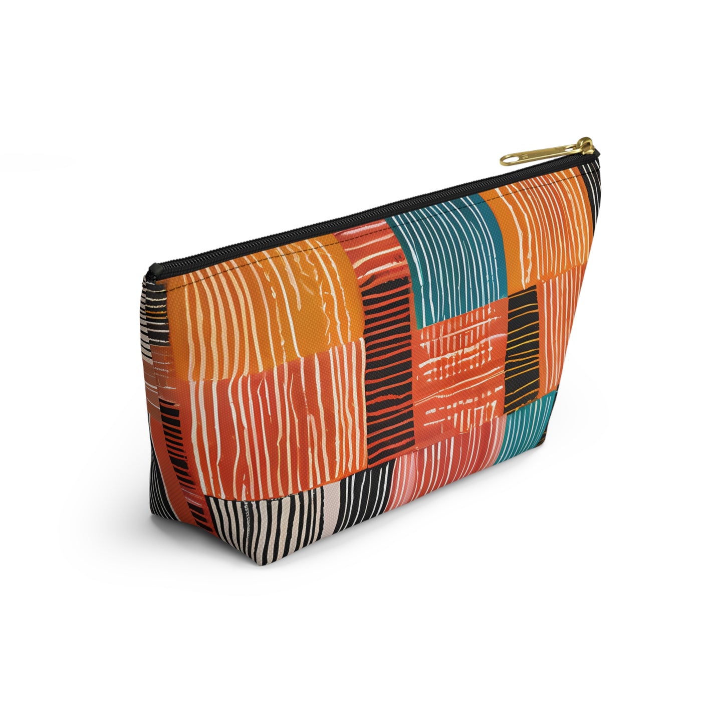 Bold Multicolor Patchwork Pouch