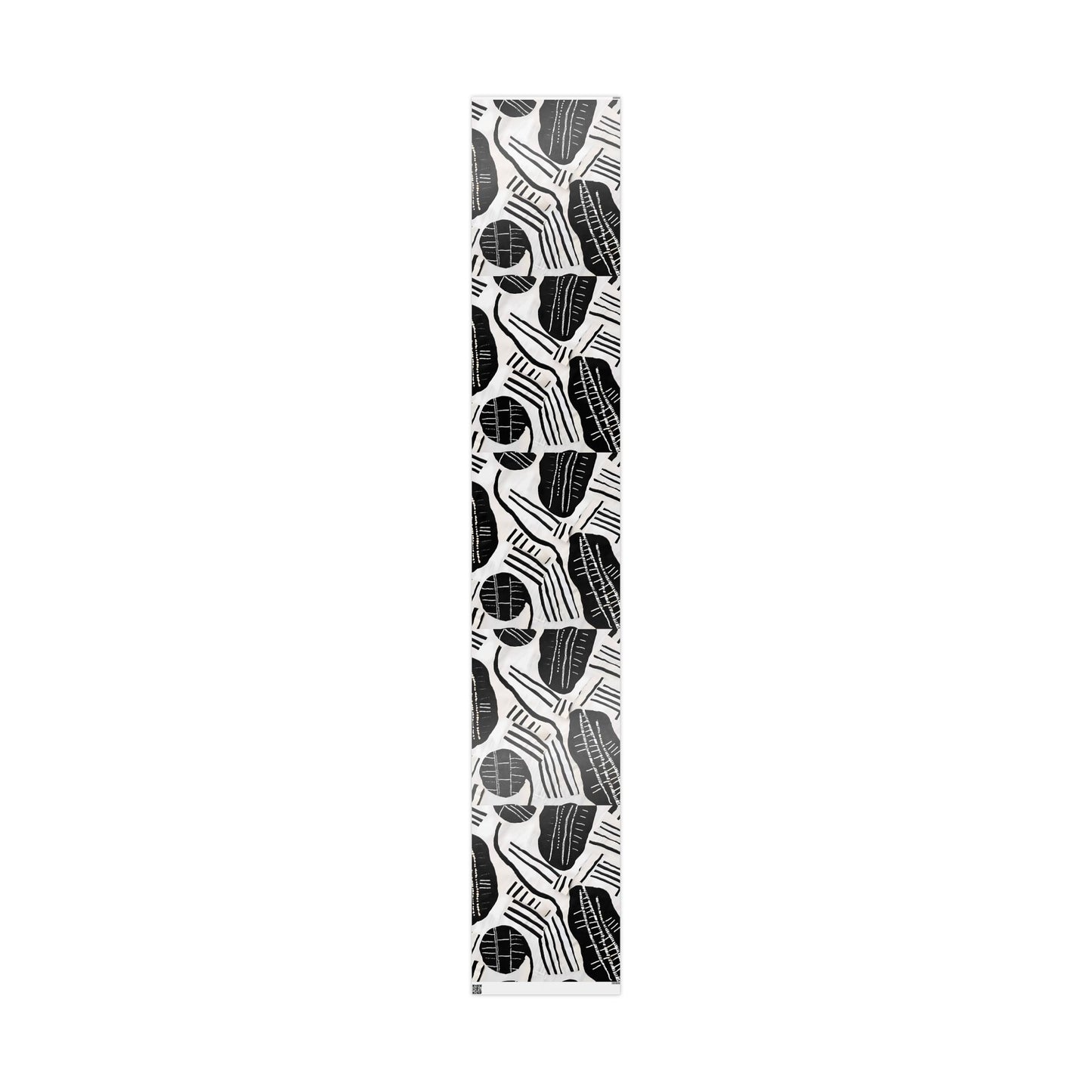 Abstract Tribal Patterns Gift Wrap – Monochrome Design