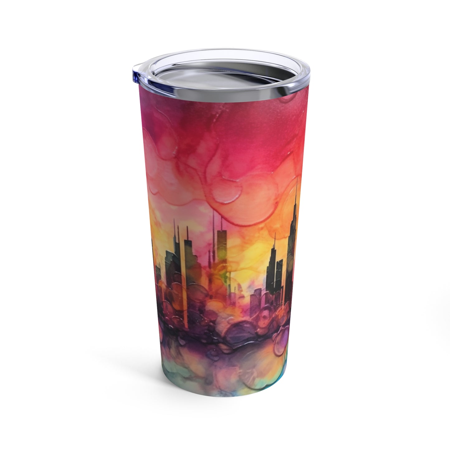 CitiScapes Alcohol Ink Tumbler