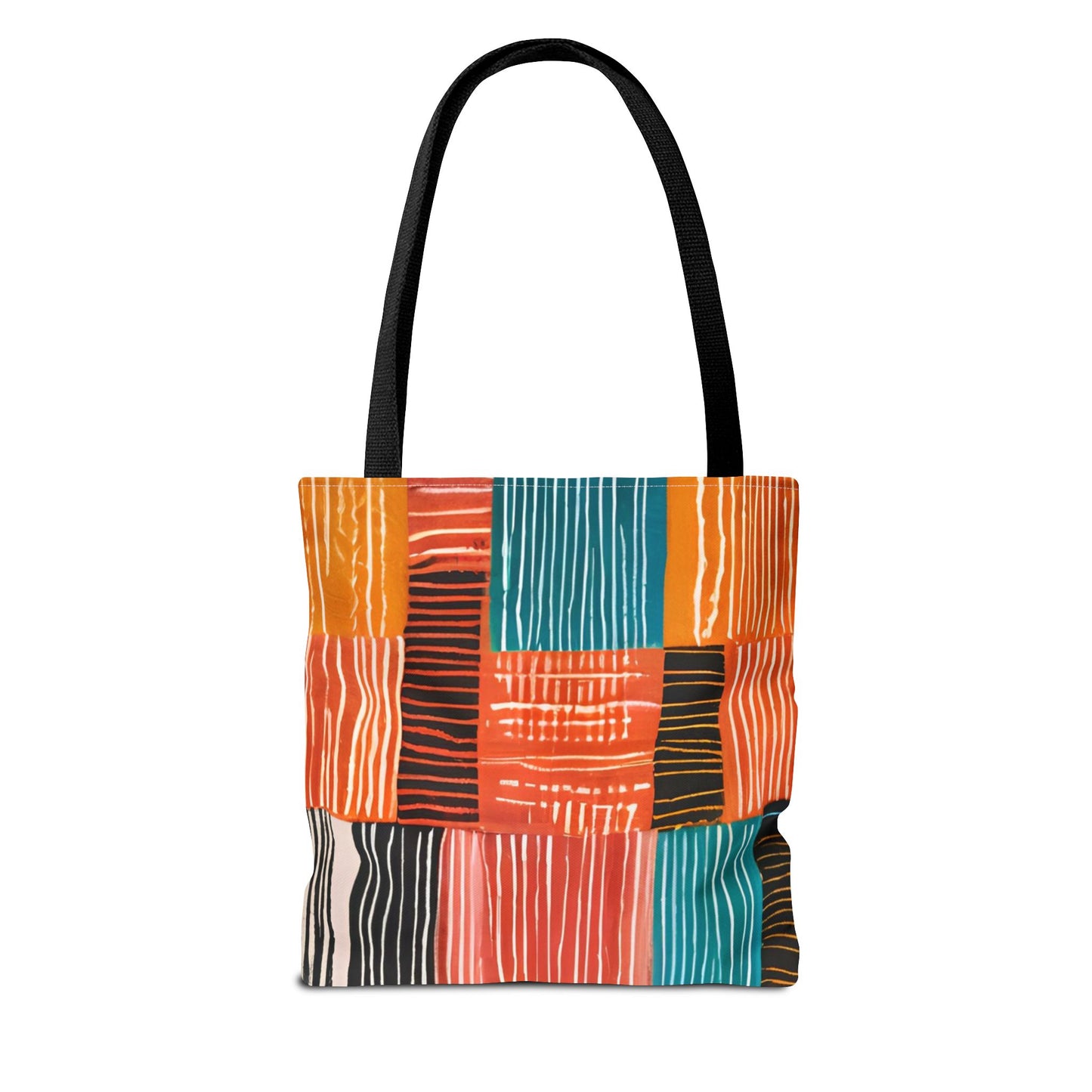 Bold Multicolor Patchwork Tote Bag