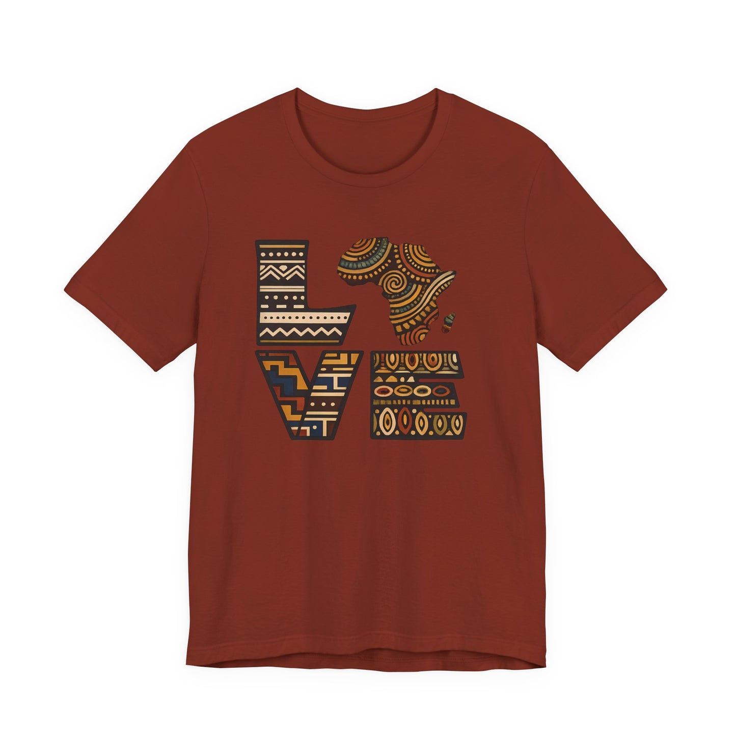 Love Africa T-Shirt — Tribal Pattern Africa Heart Tee