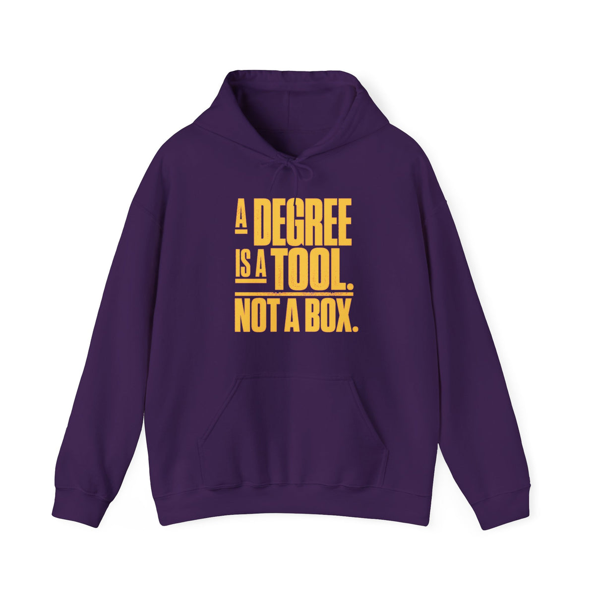 “A Degree Is a Tool, Not a Box” Inspirational Hoodie