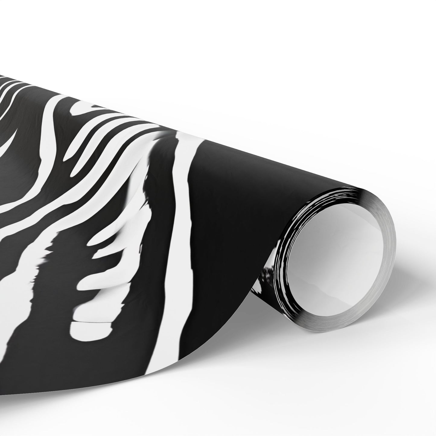 Bold Abstract Black & White Wrapping Paper – Tribal Line Art