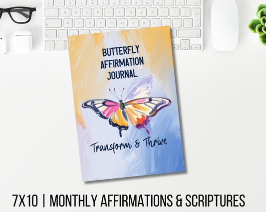 Butterfly Affirmation Journal - Transform & Thrive