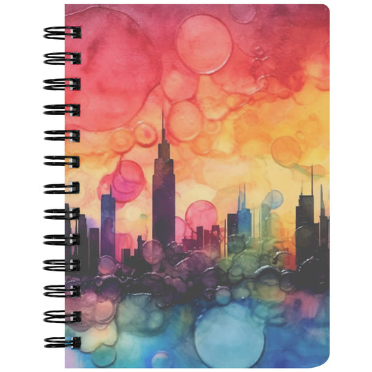 Citiscape Alcohol Ink Notebook