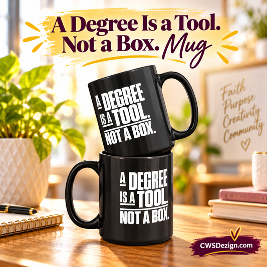 A Degree Is a Tool Not a Box Mug