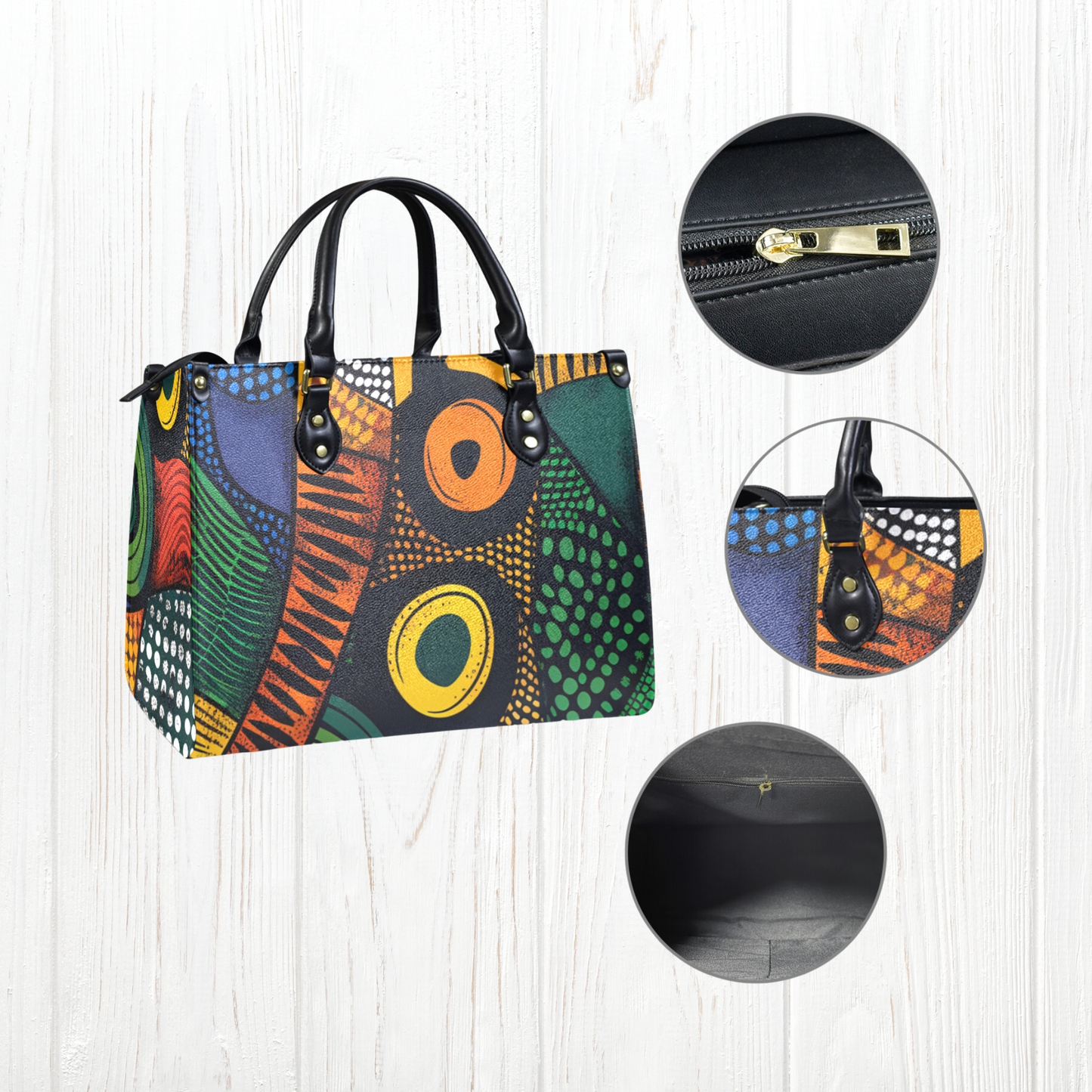 Vibrant African Print Handbag