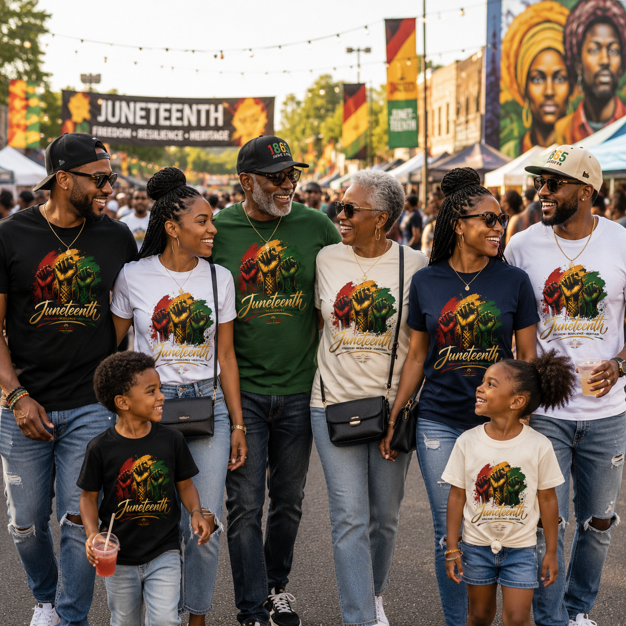 Juneteenth Fist Tee — Black Freedom Celebration T-Shirt