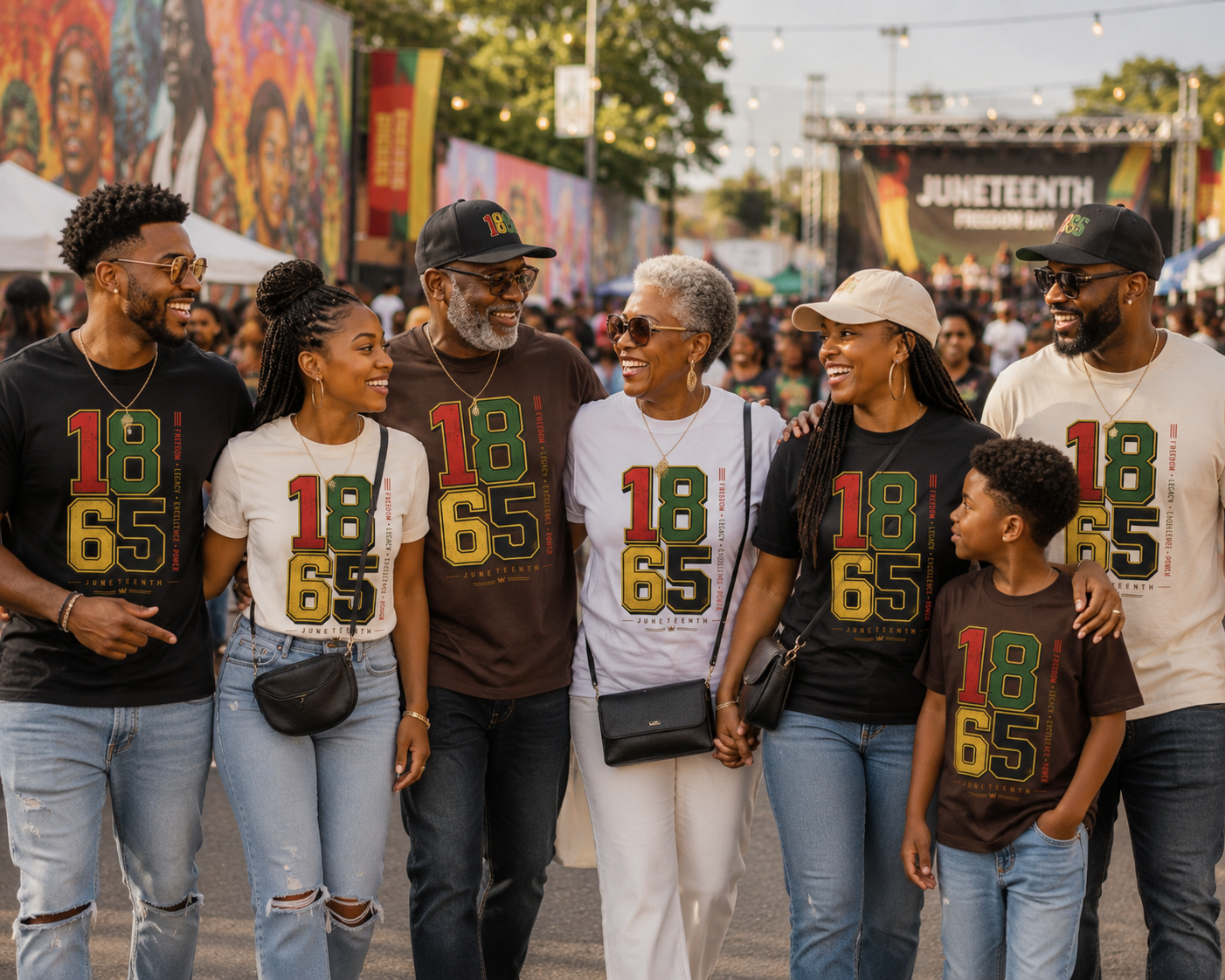1865 Juneteenth Vintage Number T-Shirt