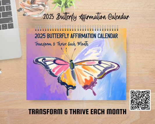 2025 Butterfly Affirmation Calendar