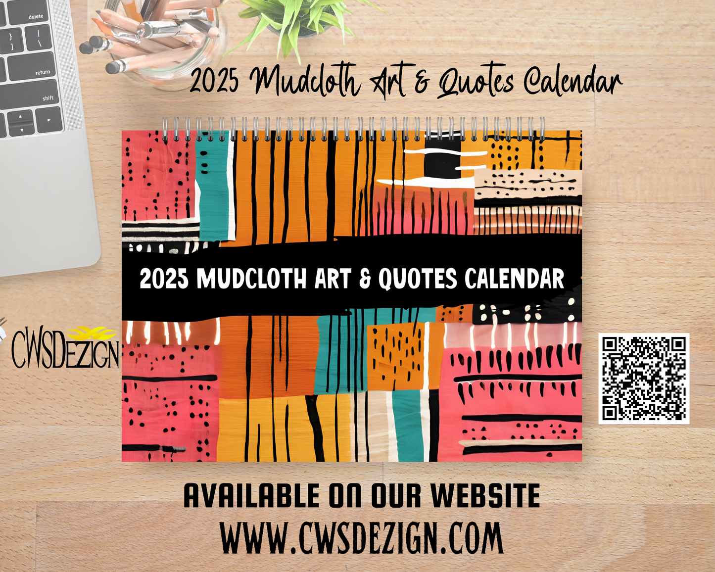 2025 Mudcloth Art & Quotes Calendar