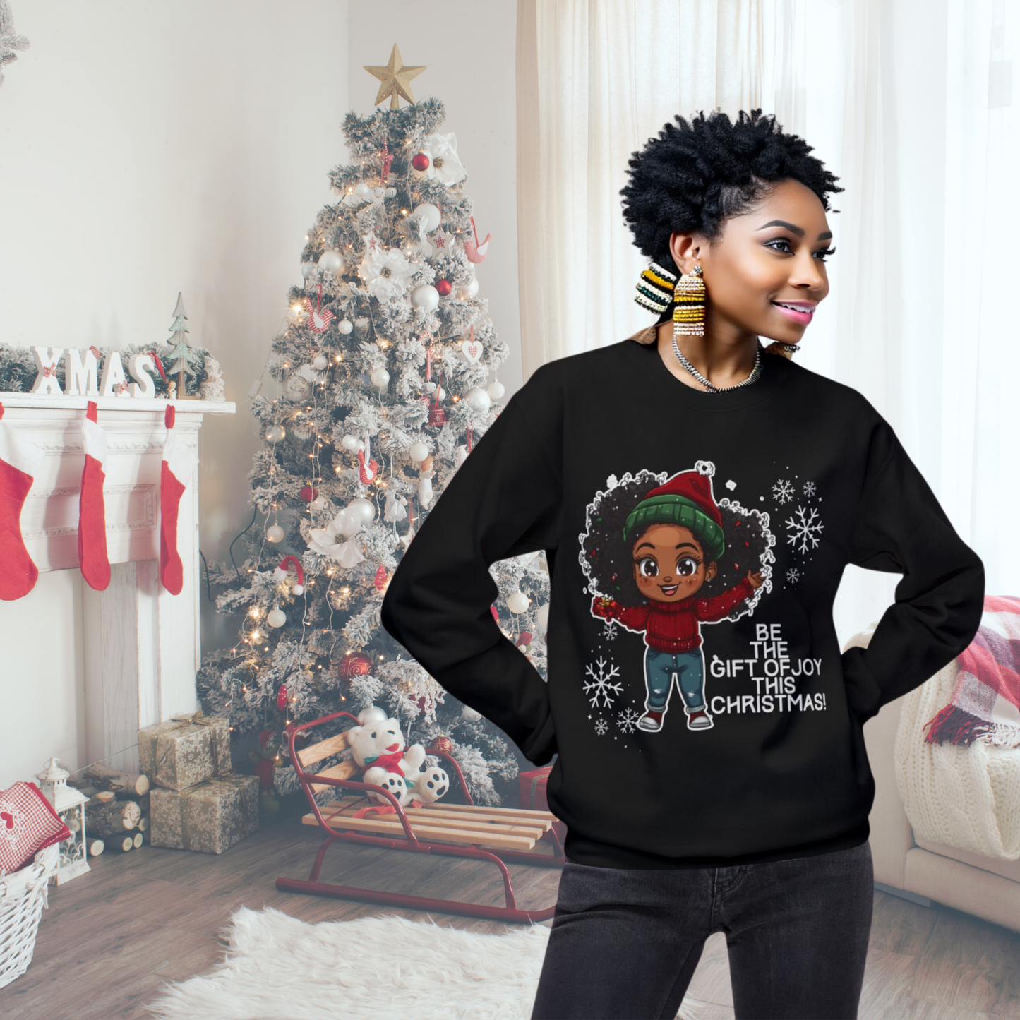 Christmas Empowerment Quote Sweatshirt