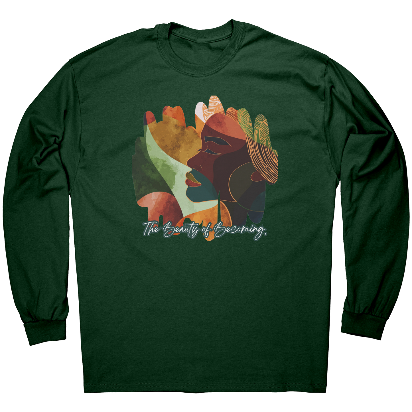 The_Beauty_of_Becoming_Long_Sleeve_Tee_Forest_Green_Mockup.png
