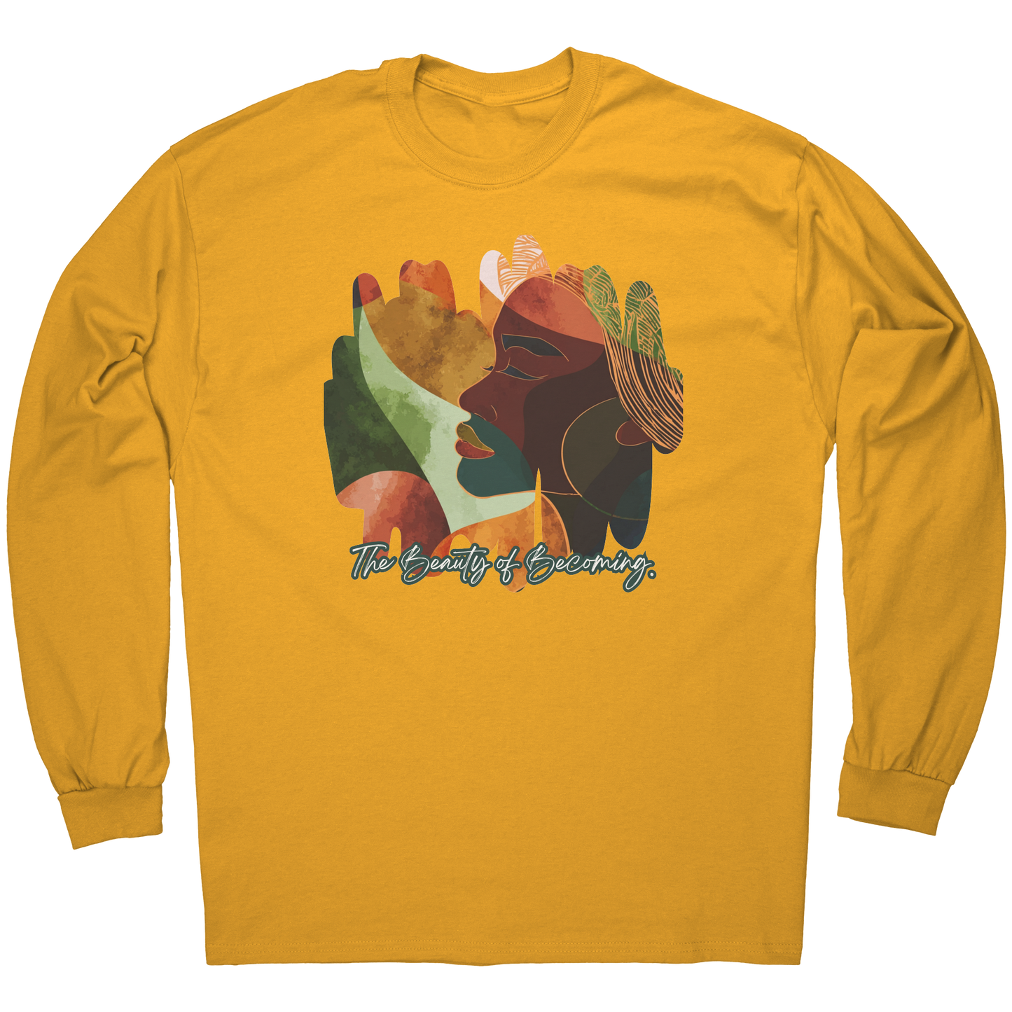 The_Beauty_of_Becoming_Long_Sleeve_Tee_Gold_Mockup.png