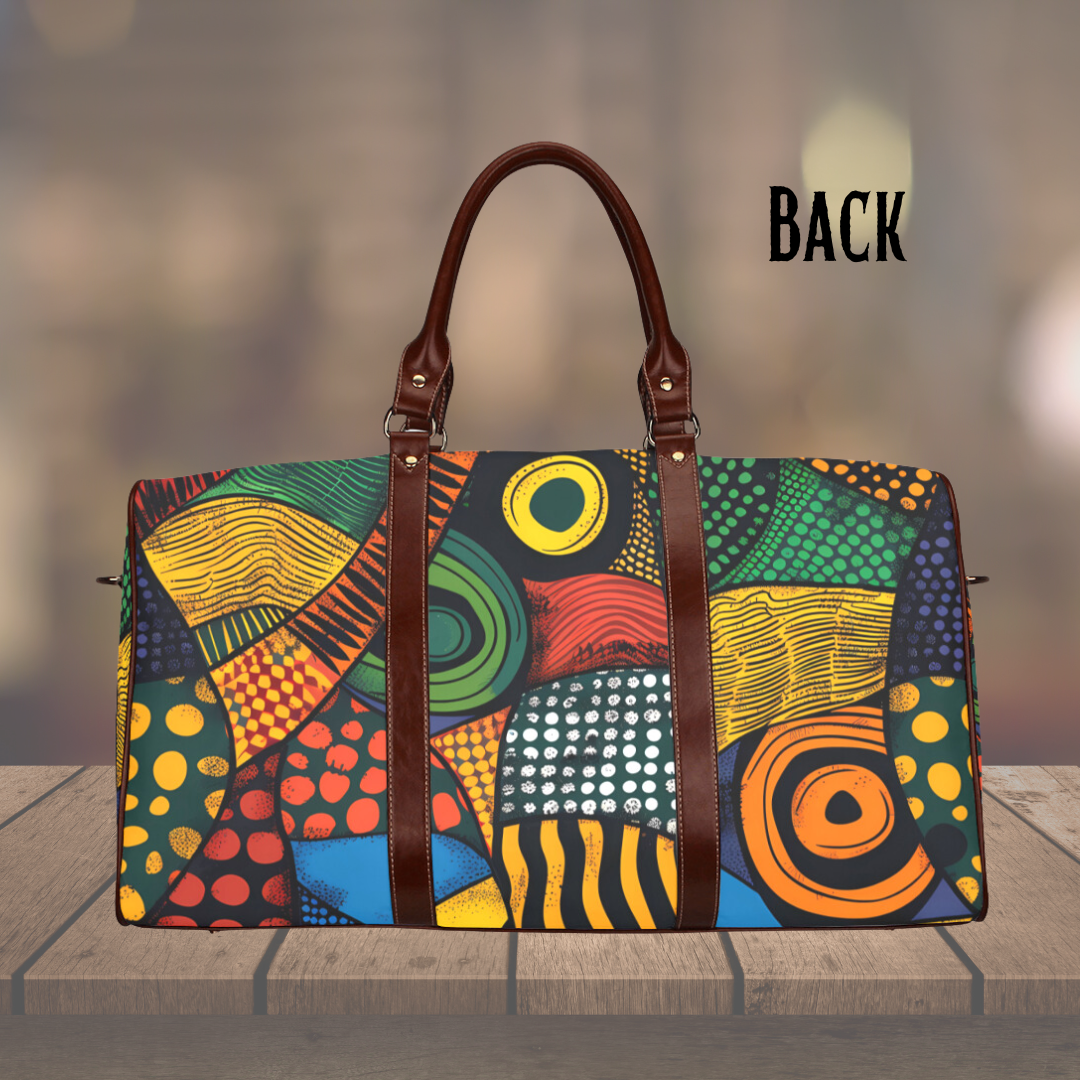 Vibrant African Print Travel Bag