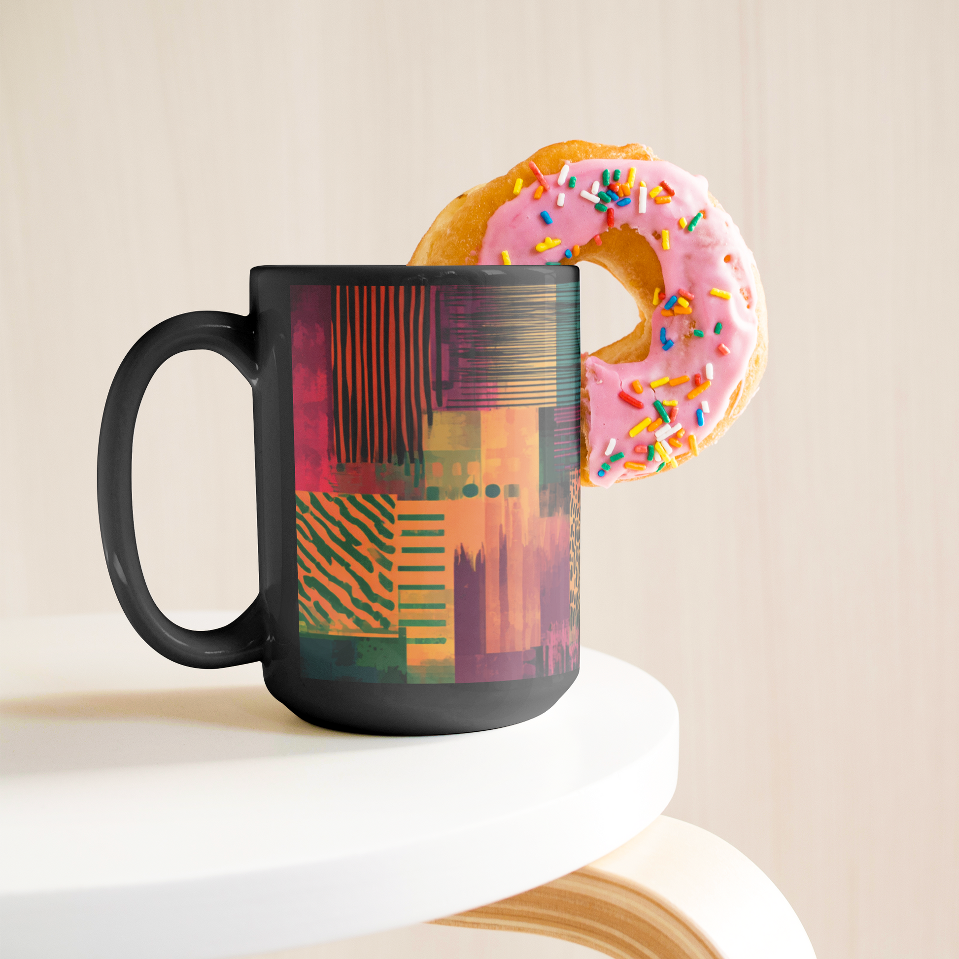 Vibrant_Harmony_Mug__Afrocentric_Abst_Lifestyle_Donut_LH_Mockup.png