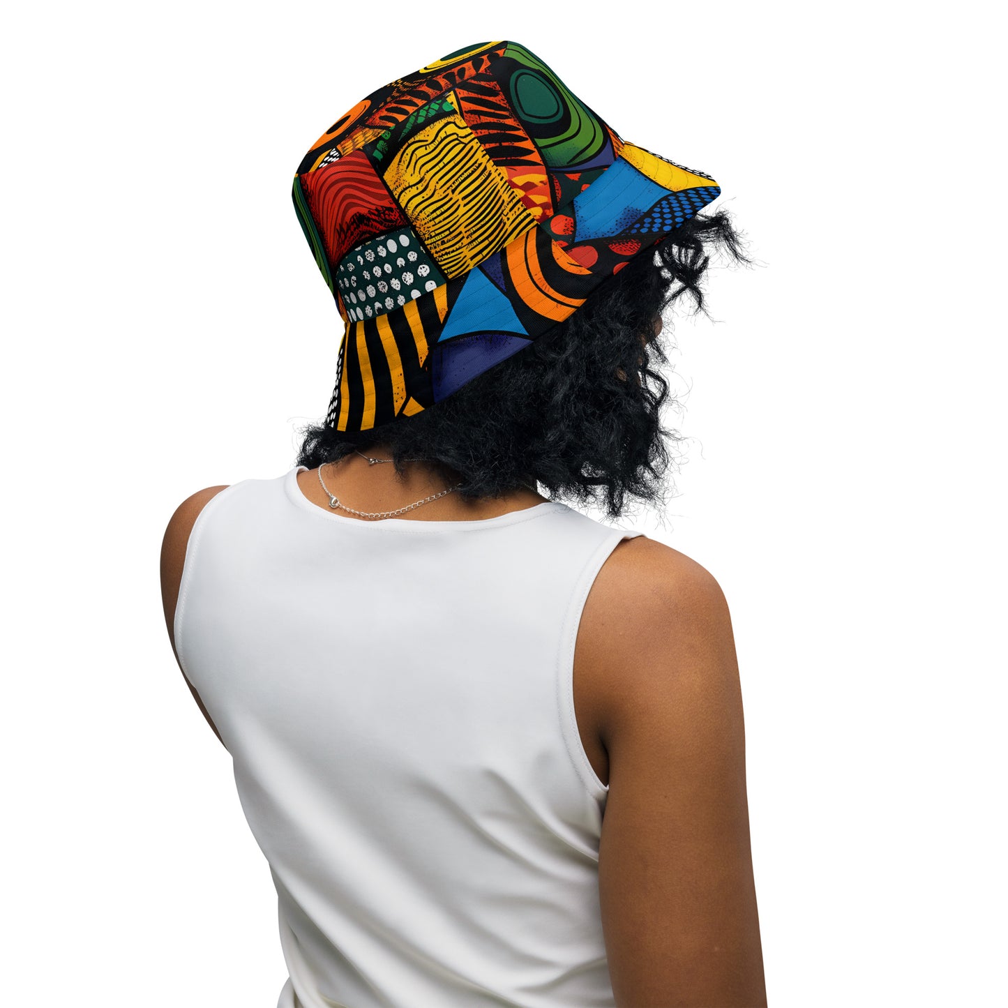 Vibrant African Print Reversible bucket Hat