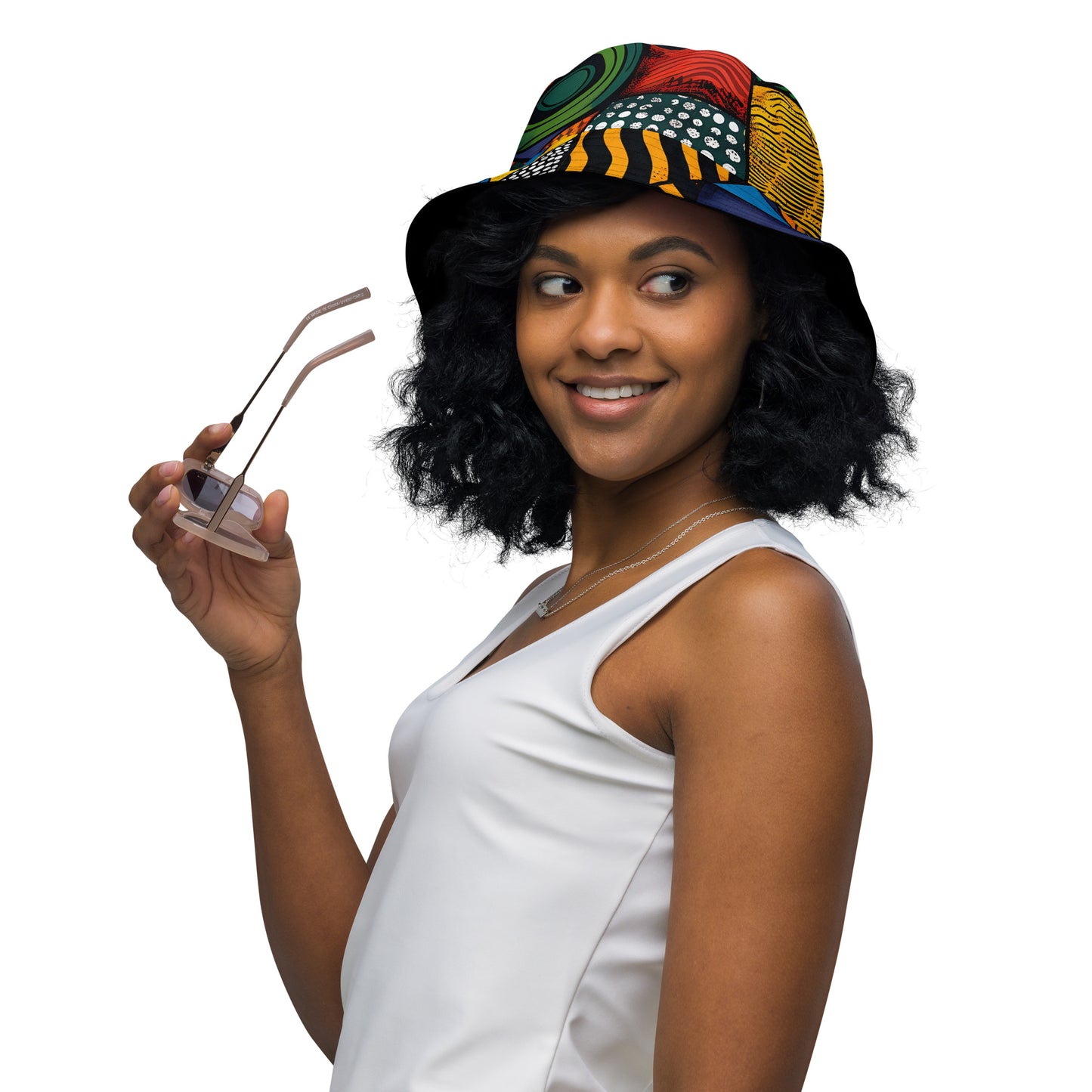 Vibrant African Print Reversible bucket Hat