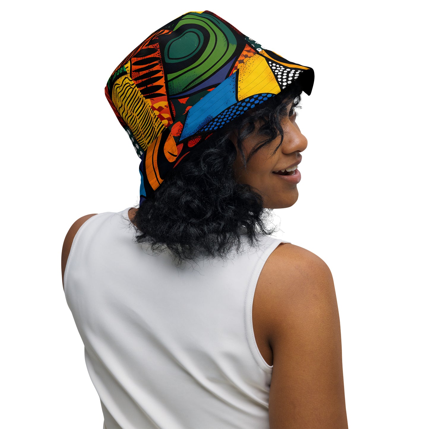 Vibrant African Print Reversible bucket Hat