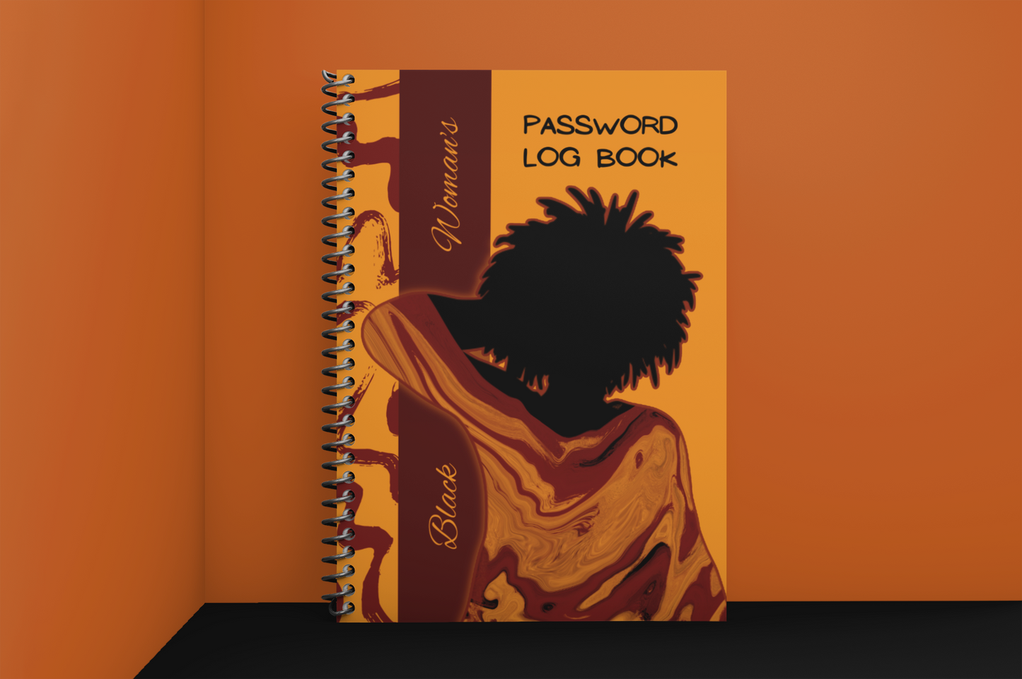 Black Woman's Password Log Book