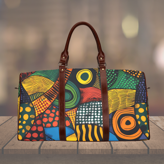 Vibrant African Print Travel Bag