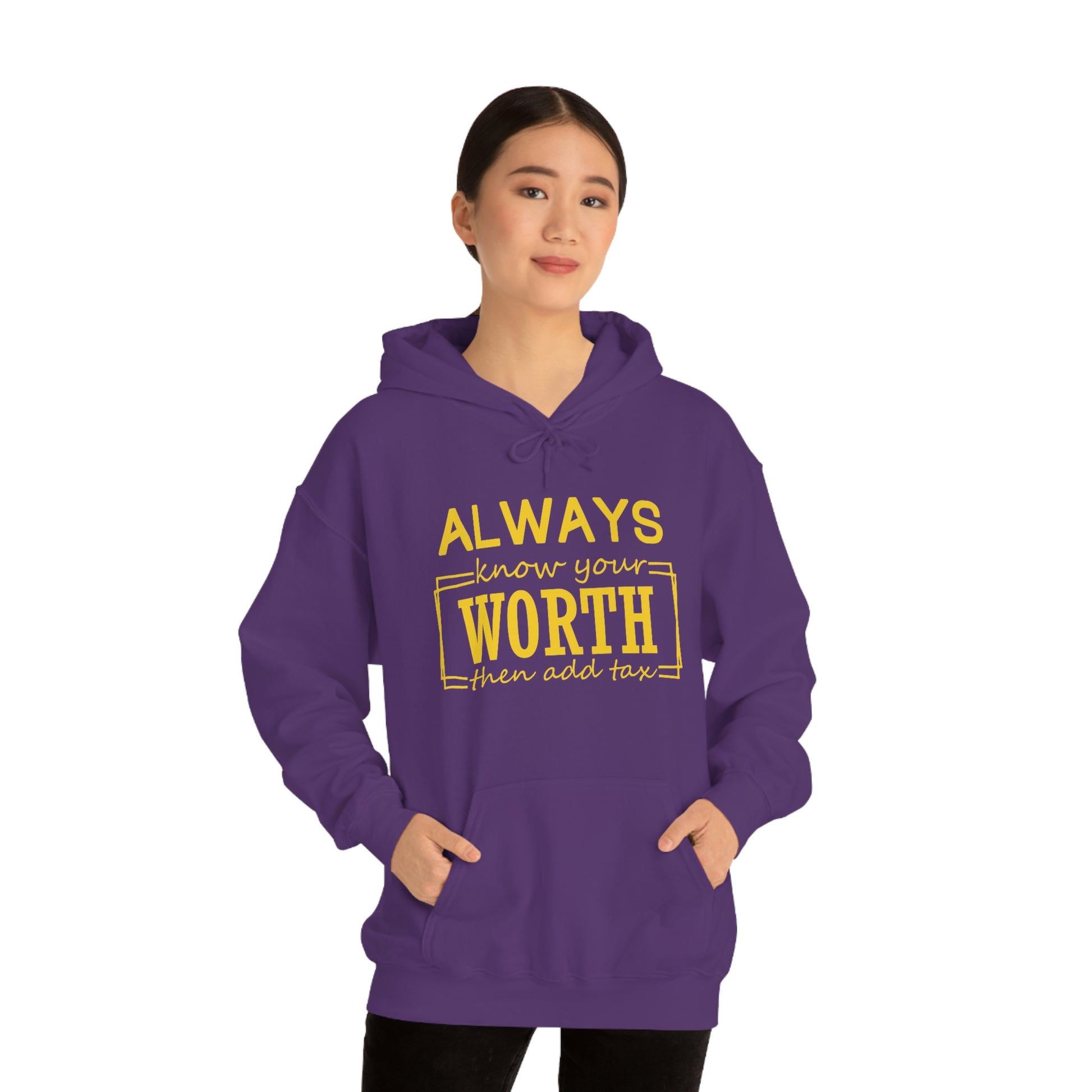 Always Know Your Worth Hoodie - CWSDezign