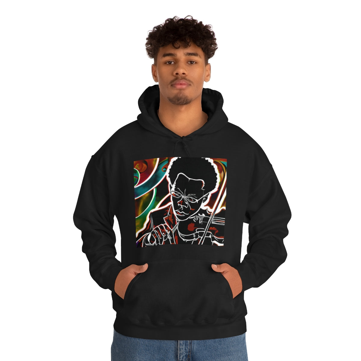 Black Violin Vibe Hoodie - CWSDezign