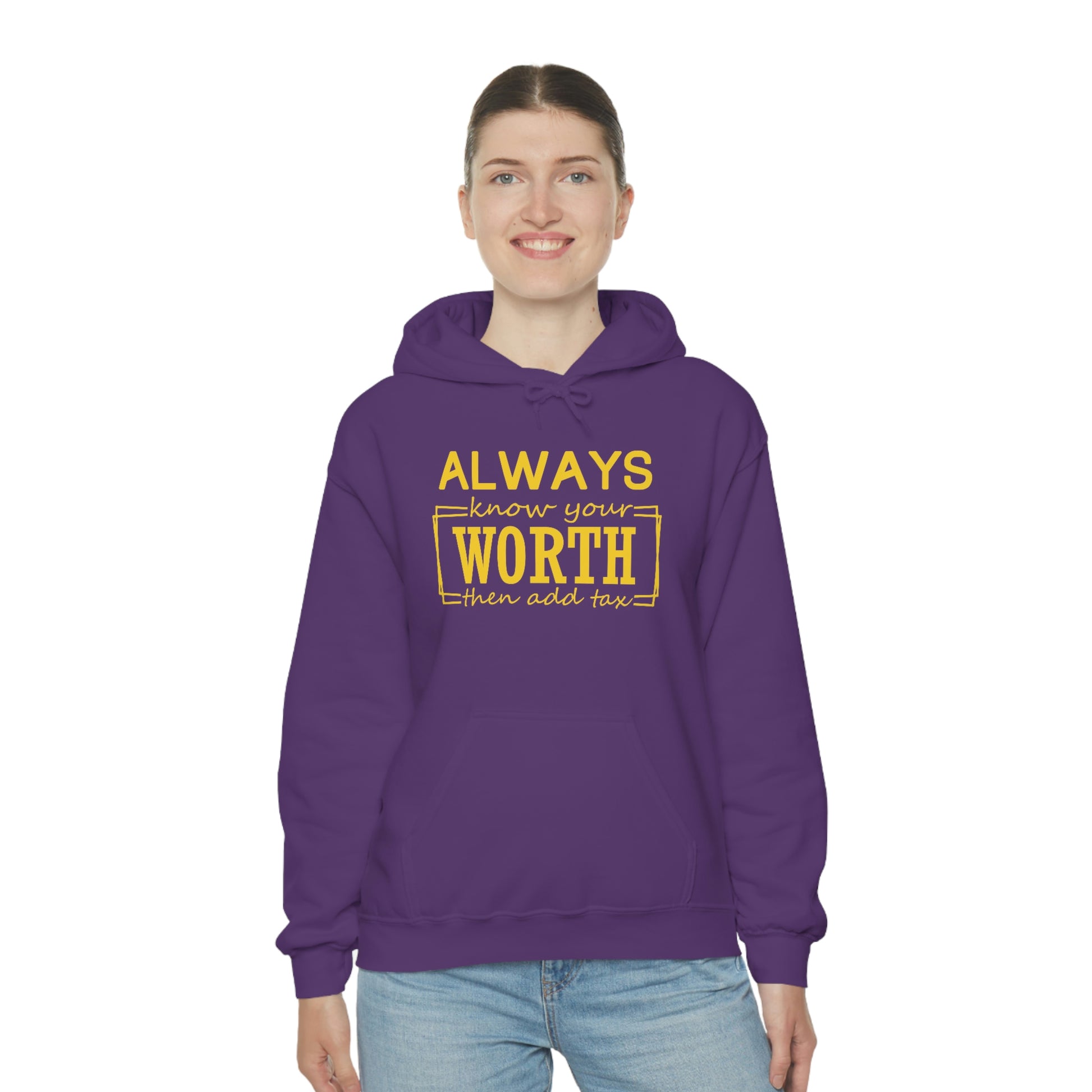 Always Know Your Worth Hoodie - CWSDezign