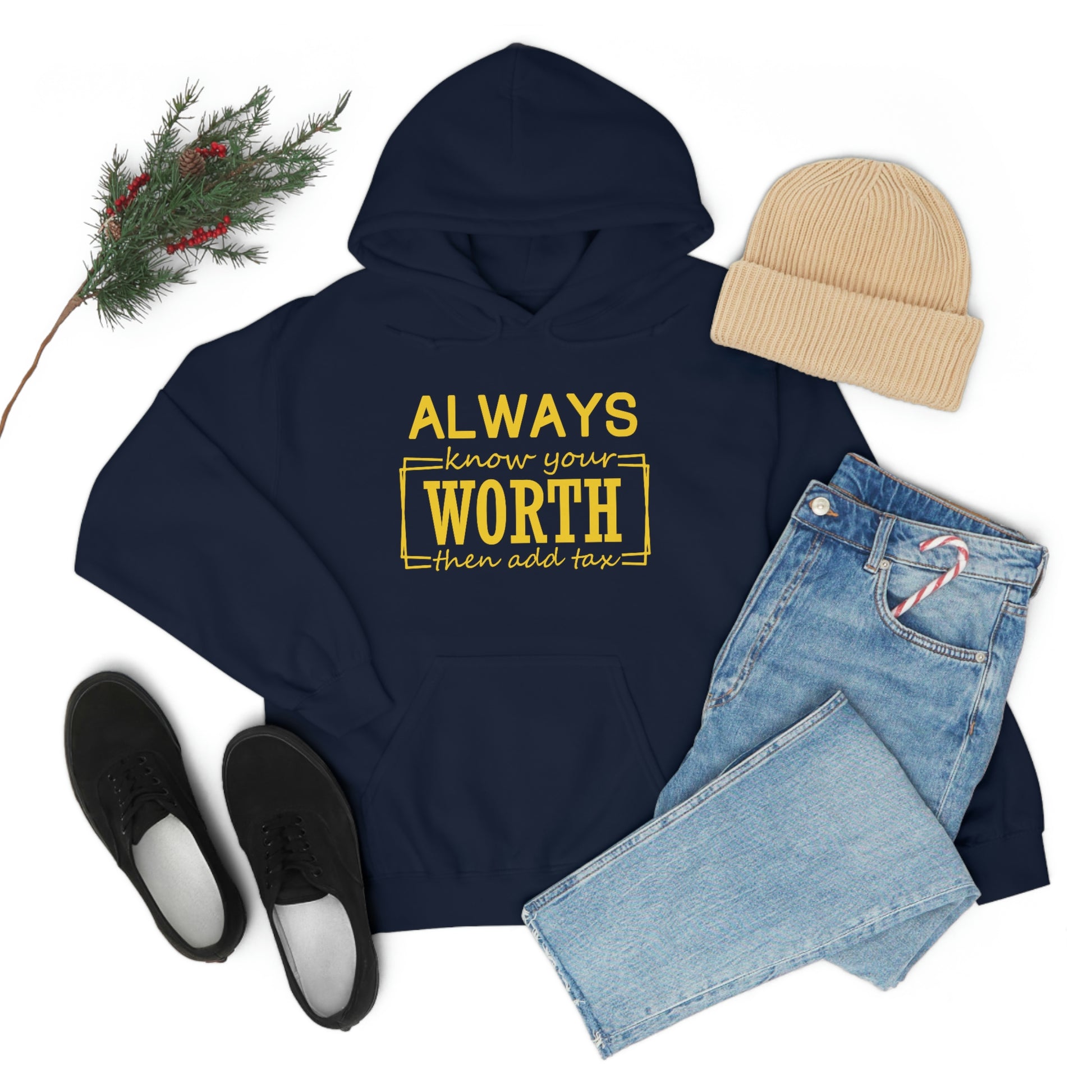 Always Know Your Worth Hoodie - CWSDezign