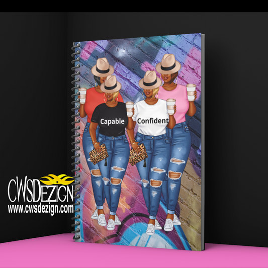 Capable & Confident - Spiral Notebook - CWSDezign