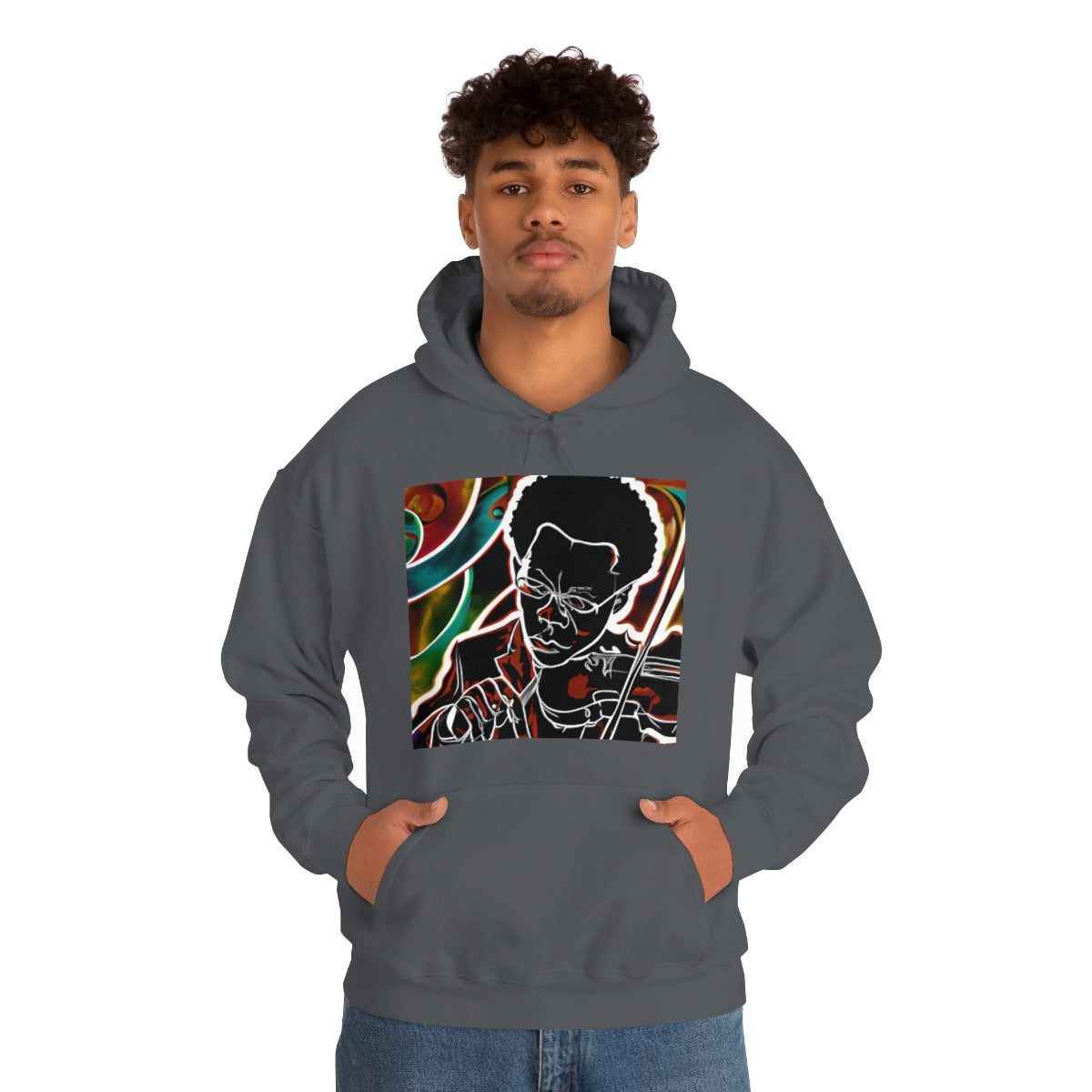 Black Violin Vibe Hoodie - CWSDezign