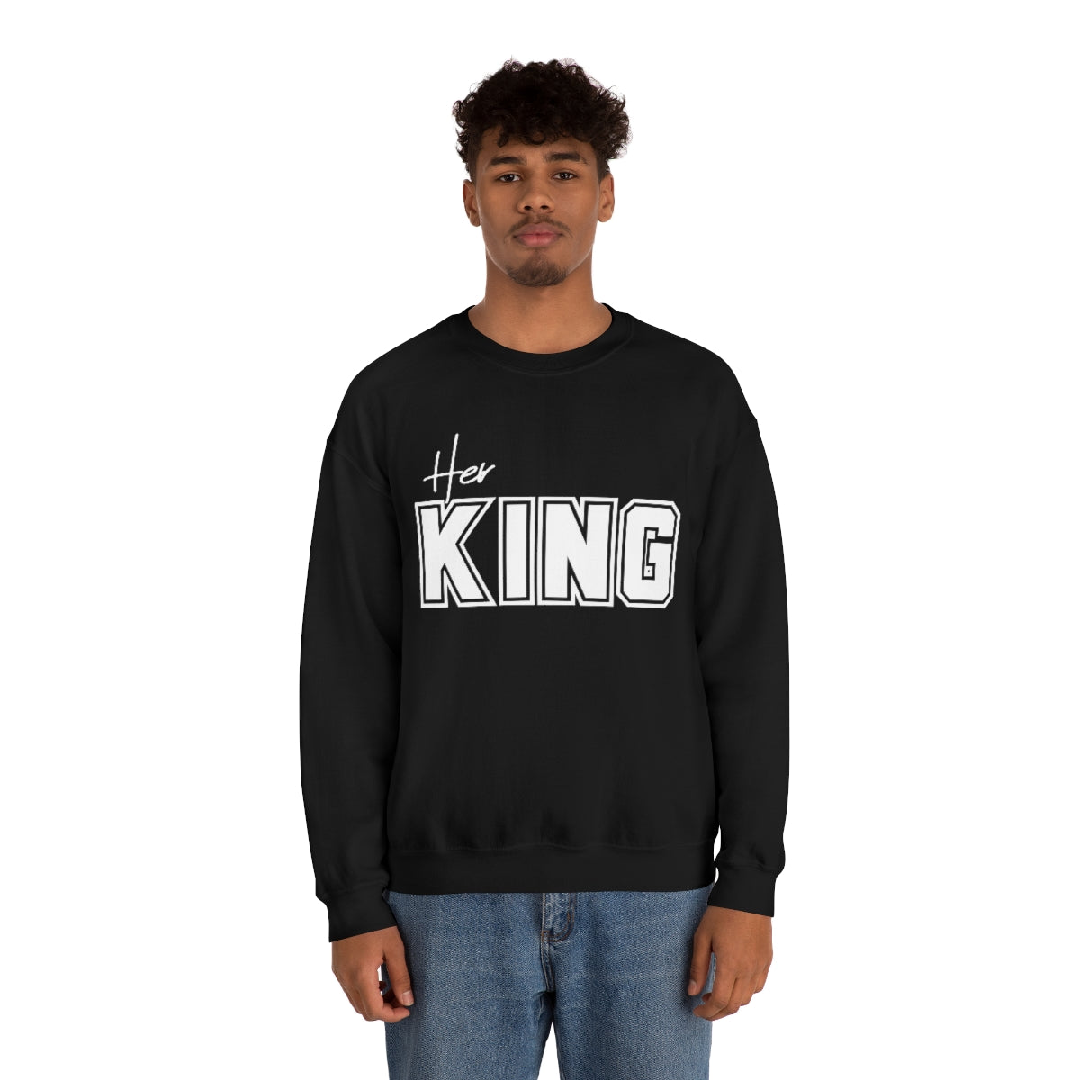 Her King Crewneck Sweatshirt - CWSDezign
