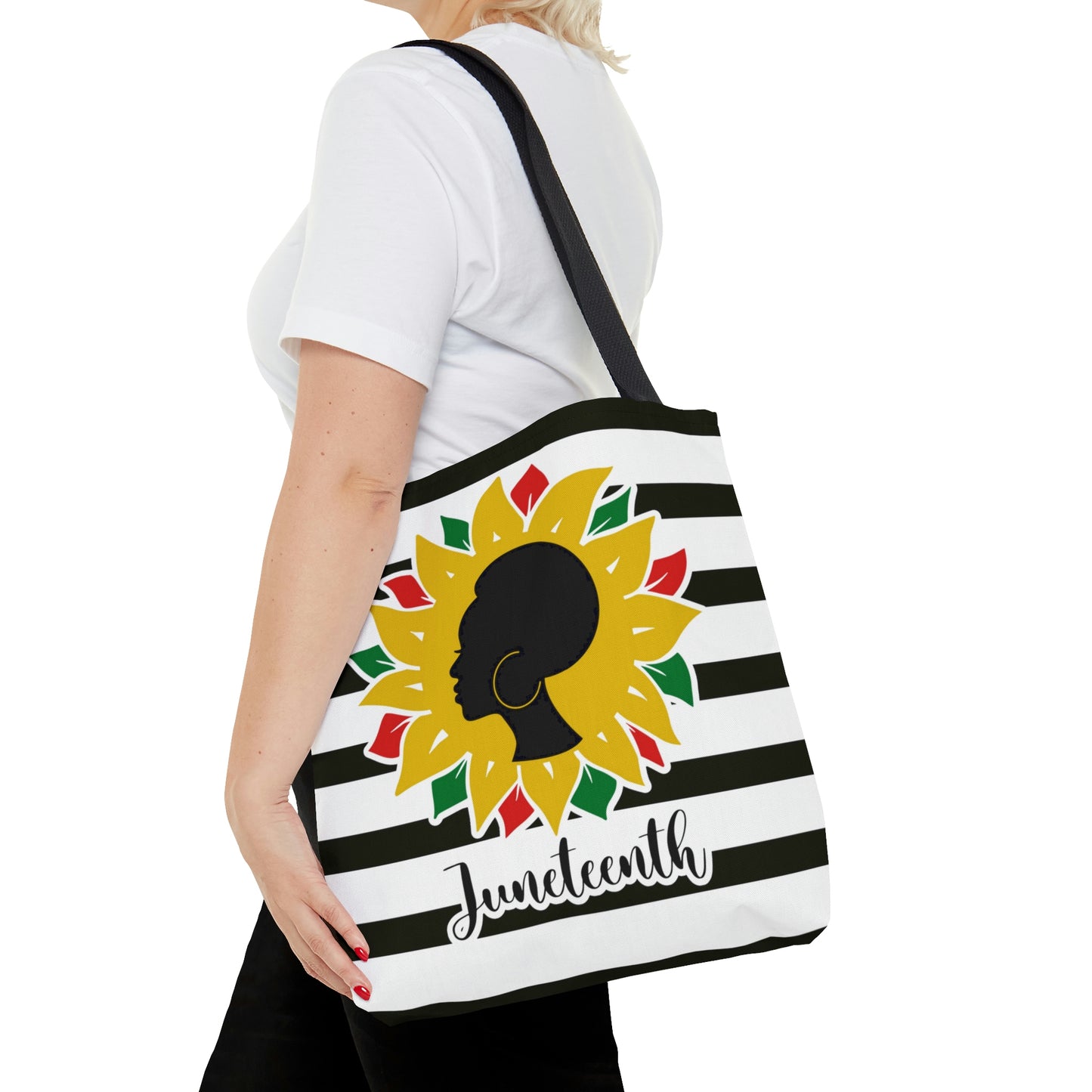 Juneteenth Afro Women Tote Bag