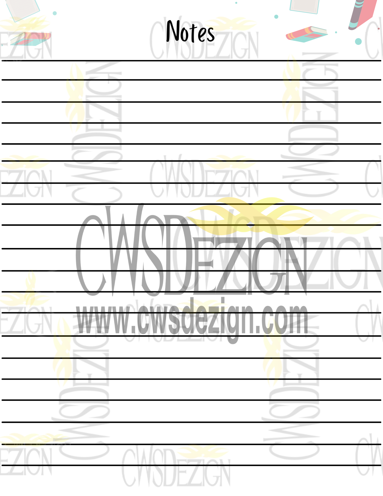 Lesson Planner - For Teachers, Facilitators & Creatives - CWSDezign